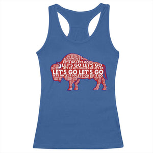 Let's Go Buffalo Racerback Tank Top WNY Pride Fan Apparel TS10 Royal Blue Print Your Wear