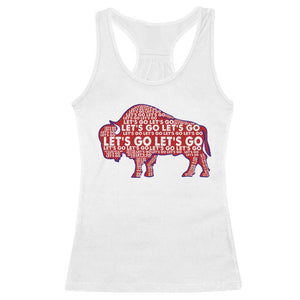 Let's Go BFB Racerback Tank Top WNY Pride Fan Apparel TS10 White Print Your Wear