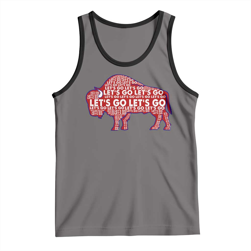 Let's Go BFB Tank Top WNY Pride Fan Apparel TS10 Deep Heather Black Print Your Wear