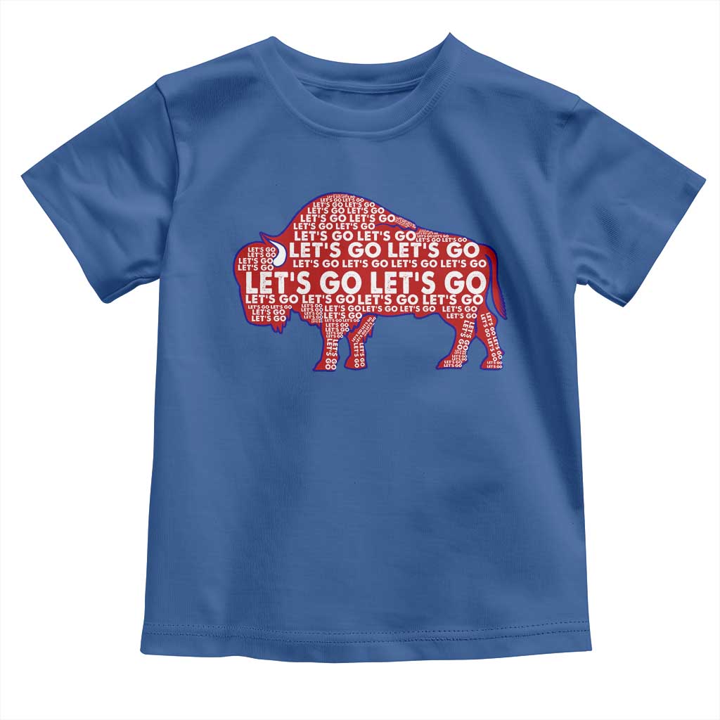 Let's Go BFB Toddler T Shirt WNY Pride Fan Apparel TS10 Royal Blue Print Your Wear