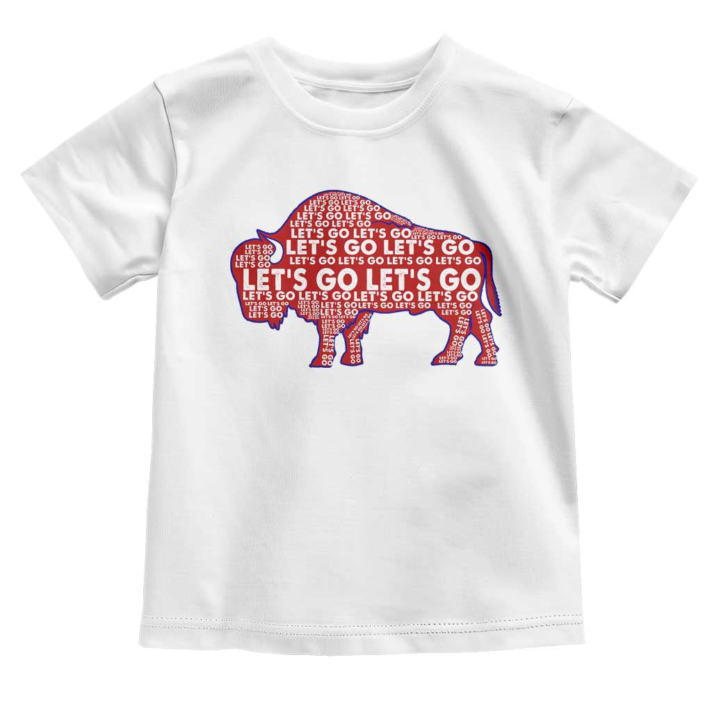 Let's Go BFB Toddler T Shirt WNY Pride Fan Apparel TS10 White Print Your Wear