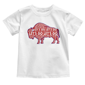 Let's Go BFB Toddler T Shirt WNY Pride Fan Apparel TS10 White Print Your Wear