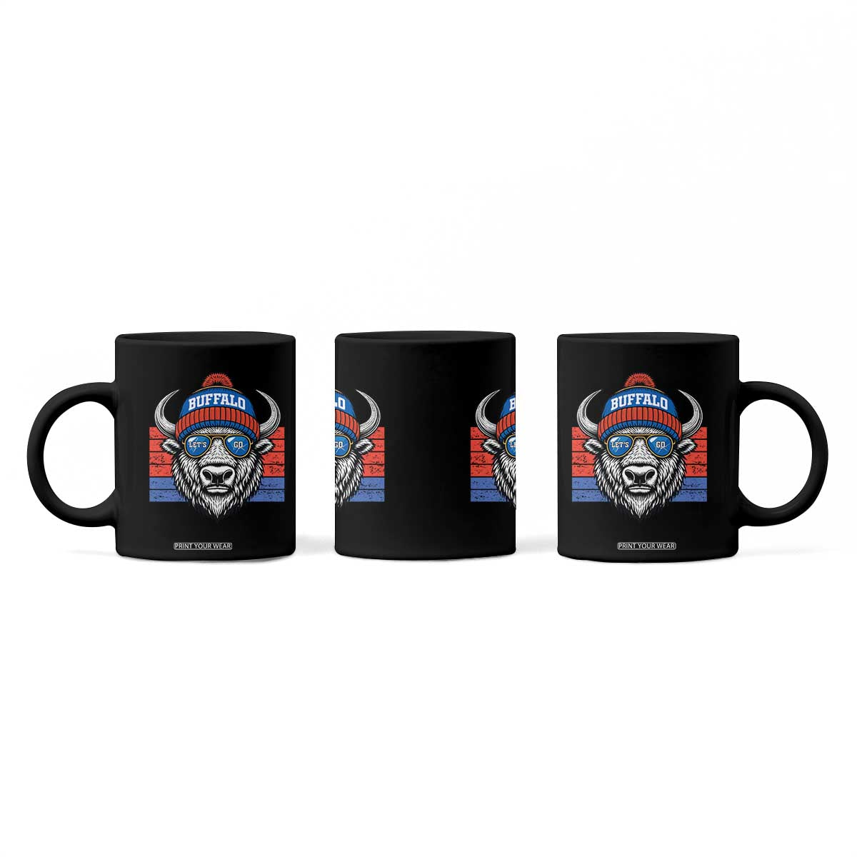 Buffalo Football Coffee Mug Vintage 90s Bill Fan Game Day TS10 Print Your Wear