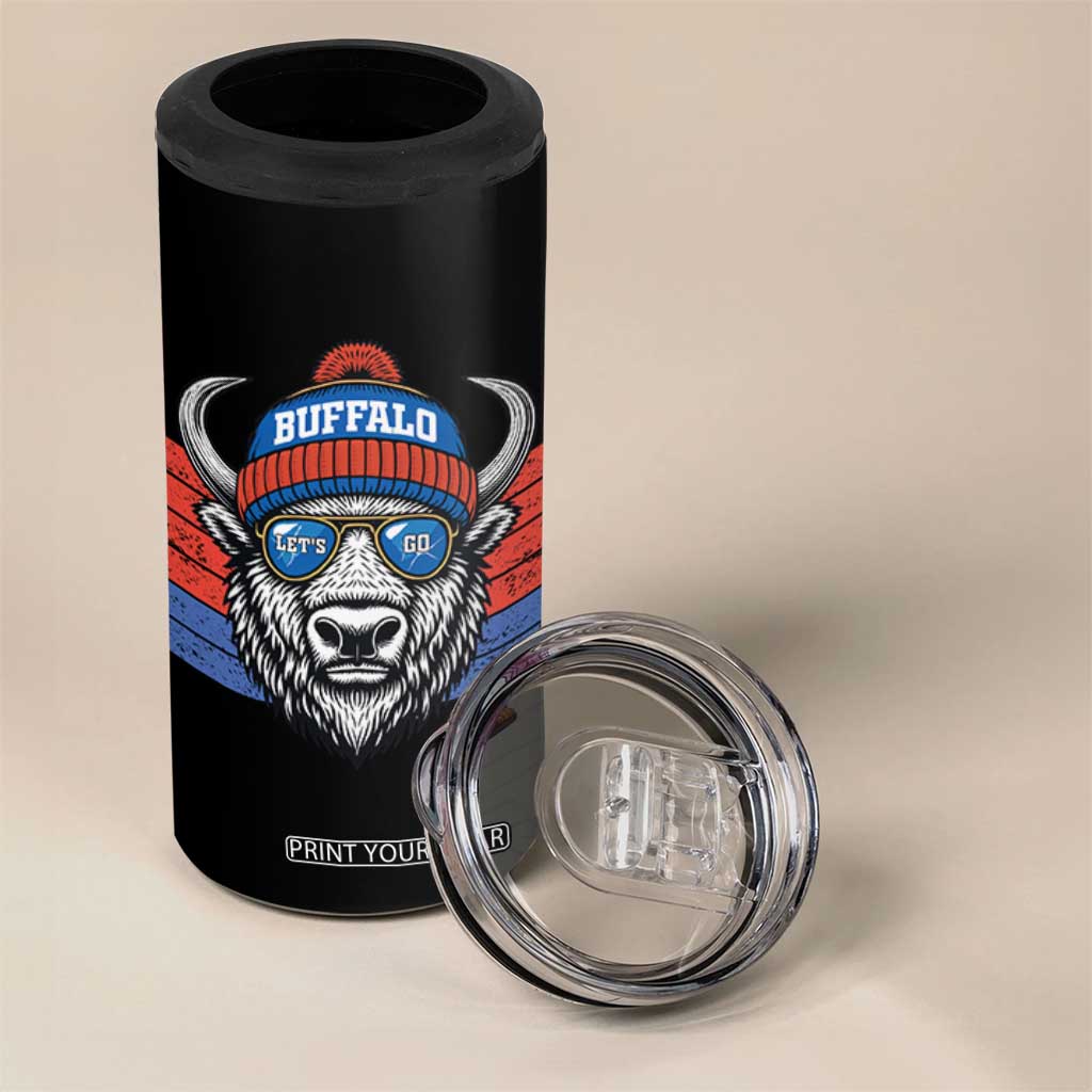BFB Football 4 in 1 Can Cooler Tumbler Vintage 90s Sports Fan Game Day TS10 Print Your Wear