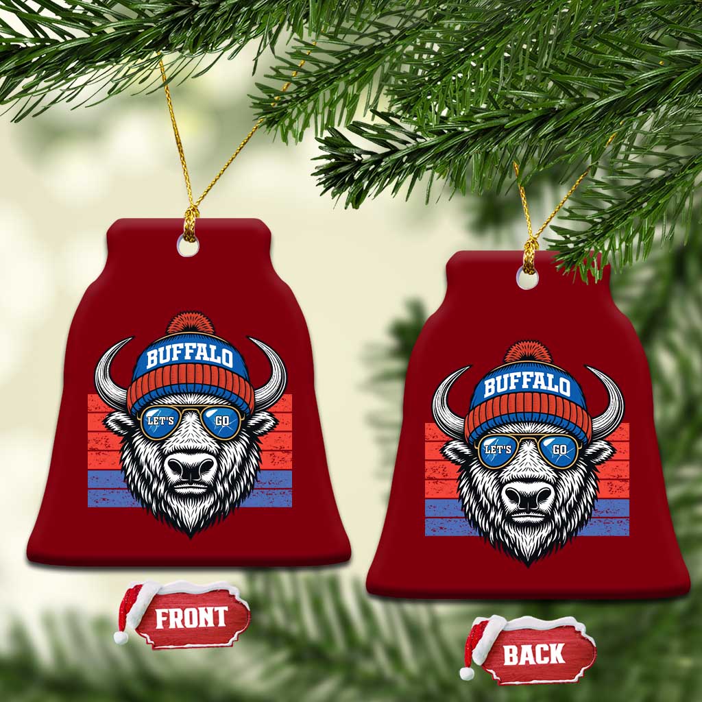 Buffalo Football Ceramic Ornament Vintage 90s Bill Fan Game Day TS10 Print Your Wear