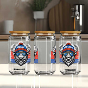 Buffalo Football Glass Can Vintage 90s Bill Fan Game Day TS10 Print Your Wear
