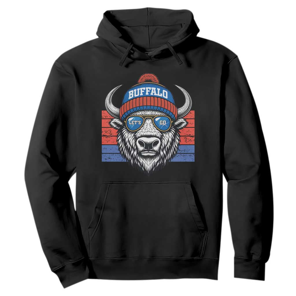 Buffalo Football Hoodie Vintage 90s Bill Fan Game Day TS10 Black Print Your Wear