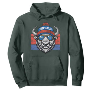BFB Football Hoodie Vintage 90s Sports Fan Game Day TS10 Dark Forest Green Print Your Wear