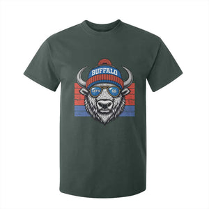 Buffalo Football T Shirt For Kid Vintage 90s Bill Fan Game Day TS10 Dark Forest Green Print Your Wear