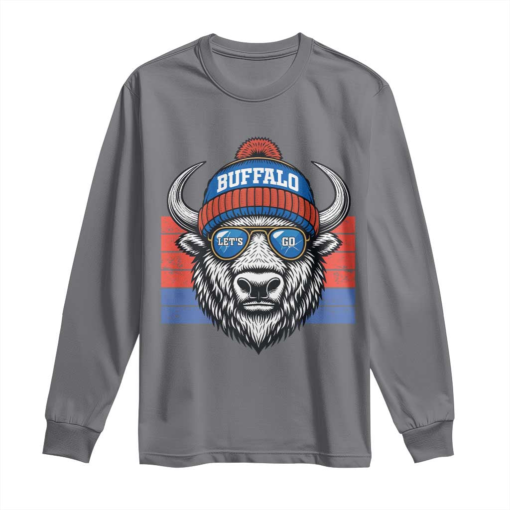 BFB Football Long Sleeve Shirt Vintage 90s Sports Fan Game Day TS10 Charcoal Print Your Wear