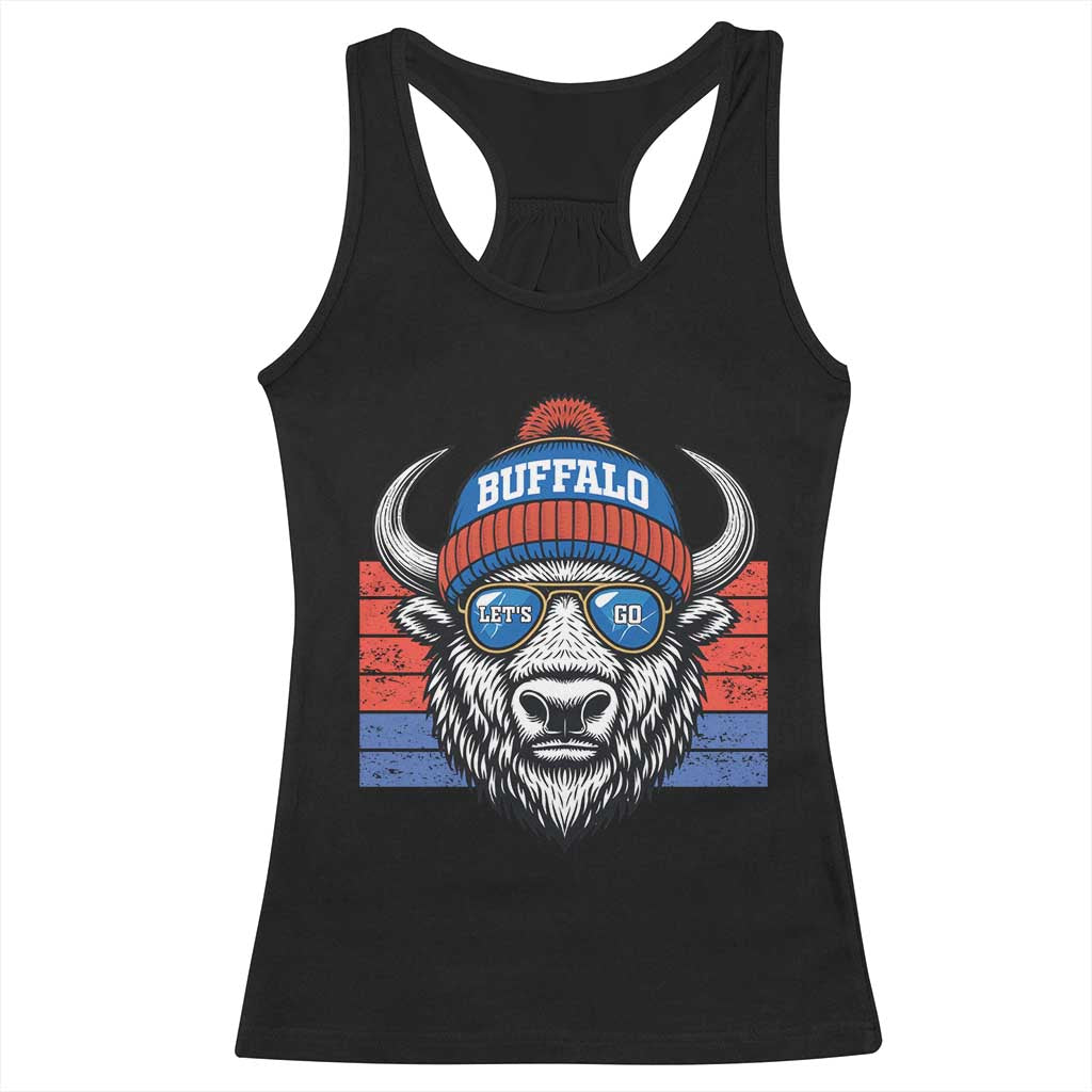 Buffalo Football Racerback Tank Top Vintage 90s Bill Fan Game Day TS10 Black Print Your Wear
