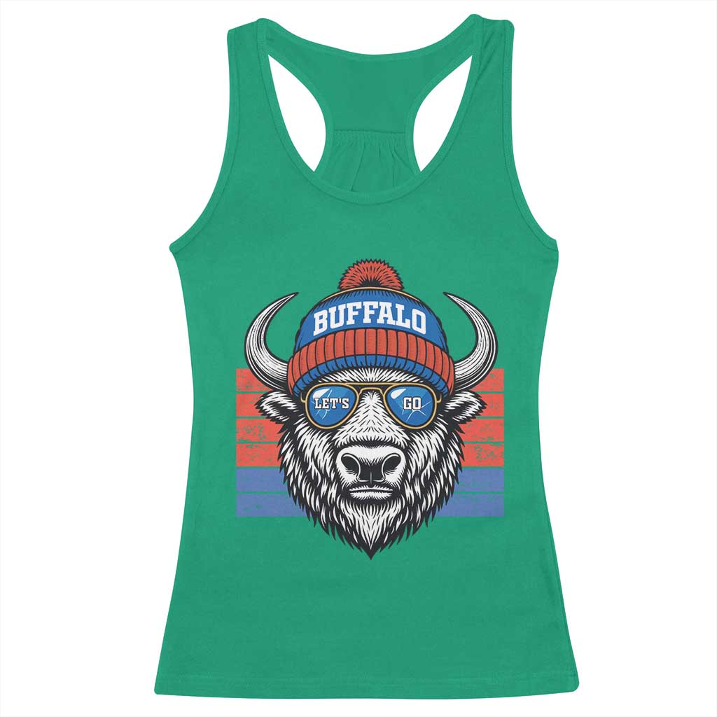 Buffalo Football Racerback Tank Top Vintage 90s Bill Fan Game Day TS10 Irish Green Print Your Wear