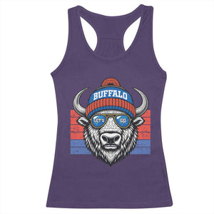 BFB Football Racerback Tank Top Vintage 90s Sports Fan Game Day TS10 Purple Print Your Wear