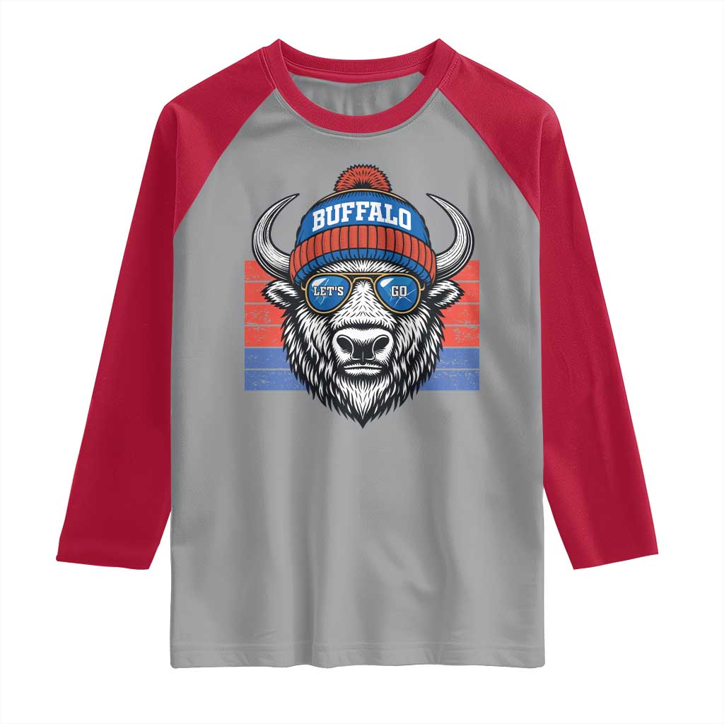 BFB Football Raglan Shirt Vintage 90s Sports Fan Game Day TS10 Sport Gray Red Print Your Wear