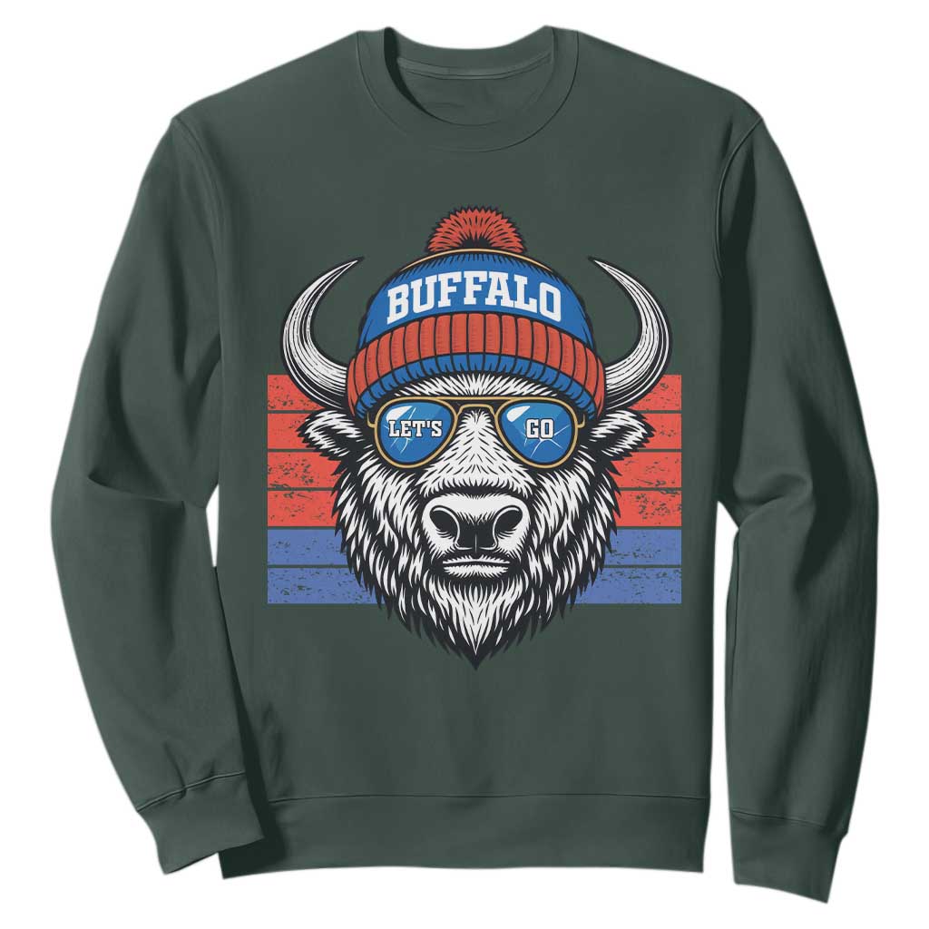BFB Football Sweatshirt Vintage 90s Sports Fan Game Day TS10 Dark Forest Green Print Your Wear