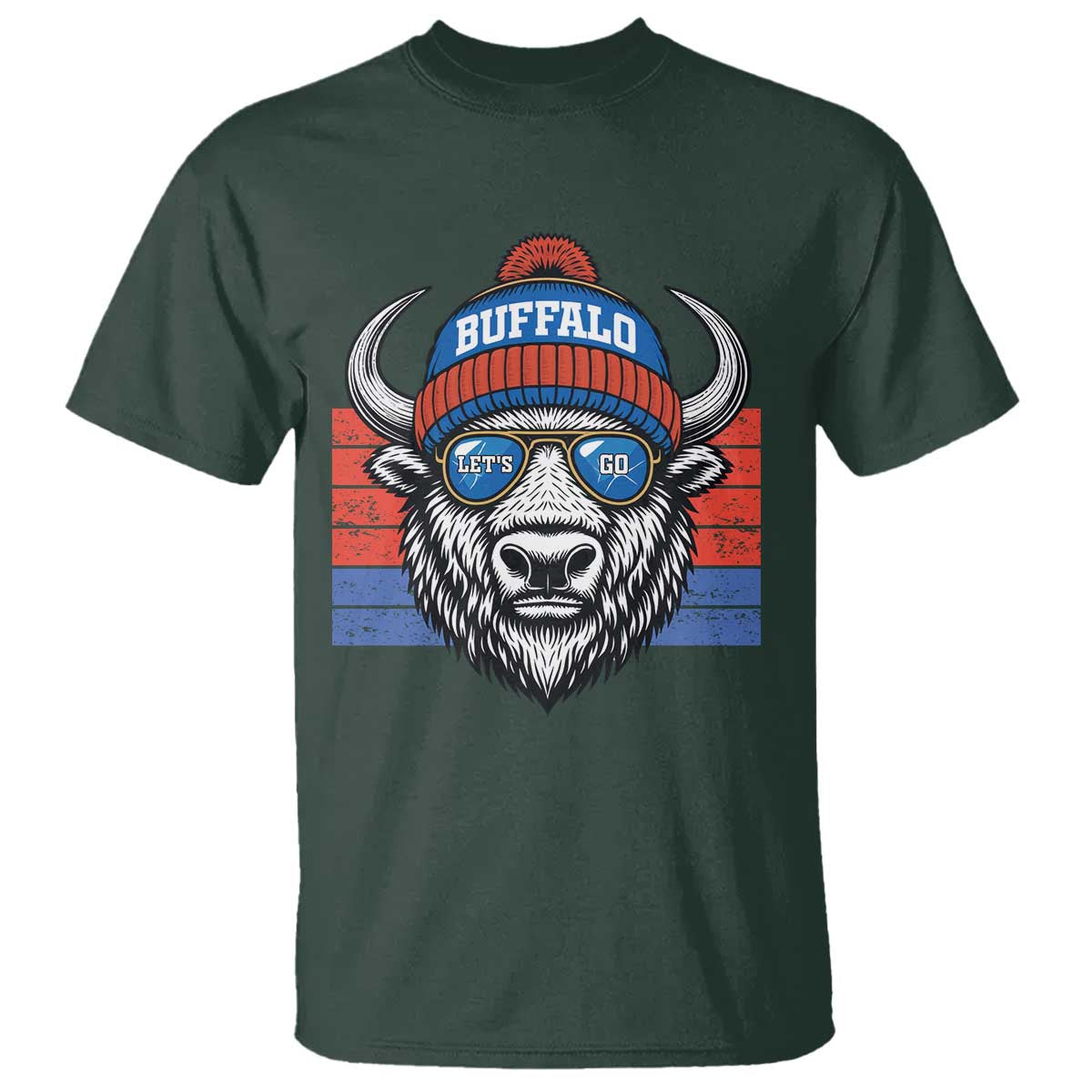 BFB Football T Shirt Vintage 90s Sports Fan Game Day TS10 Dark Forest Green Print Your Wear