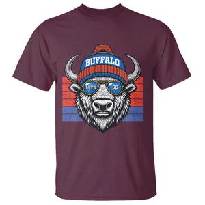 Buffalo Football T Shirt Vintage 90s Bill Fan Game Day TS10 Maroon Print Your Wear