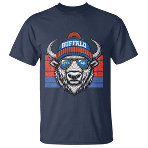 Buffalo Football T Shirt Vintage 90s Bill Fan Game Day TS10 Navy Print Your Wear