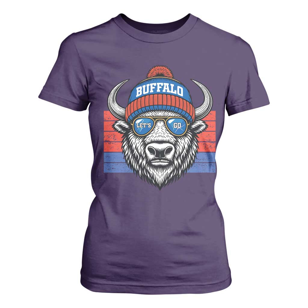 BFB Football T Shirt For Women Vintage 90s Sports Fan Game Day TS10 Purple Print Your Wear