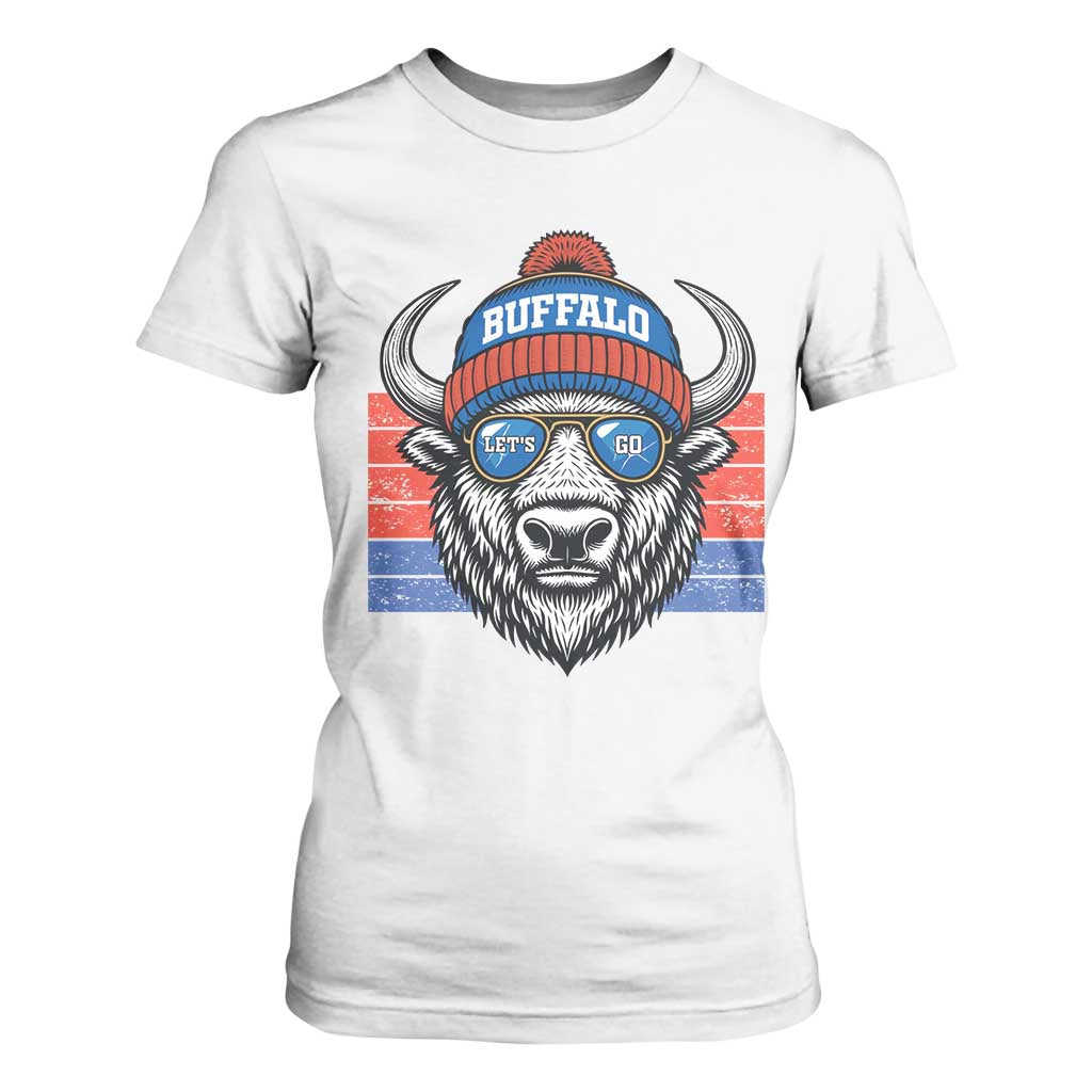 Buffalo Football T Shirt For Women Vintage 90s Bill Fan Game Day TS10 White Print Your Wear