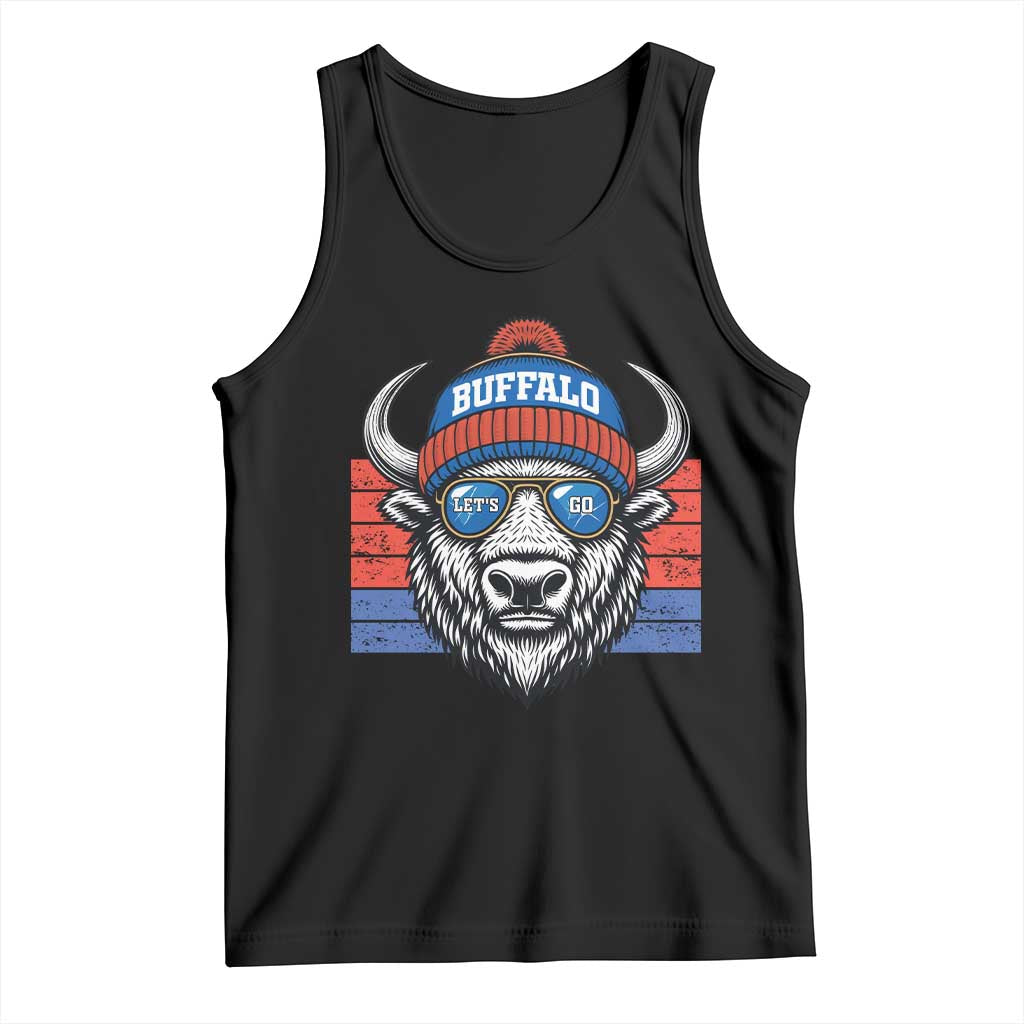 Buffalo Football Tank Top Vintage 90s Bill Fan Game Day TS10 Black Print Your Wear