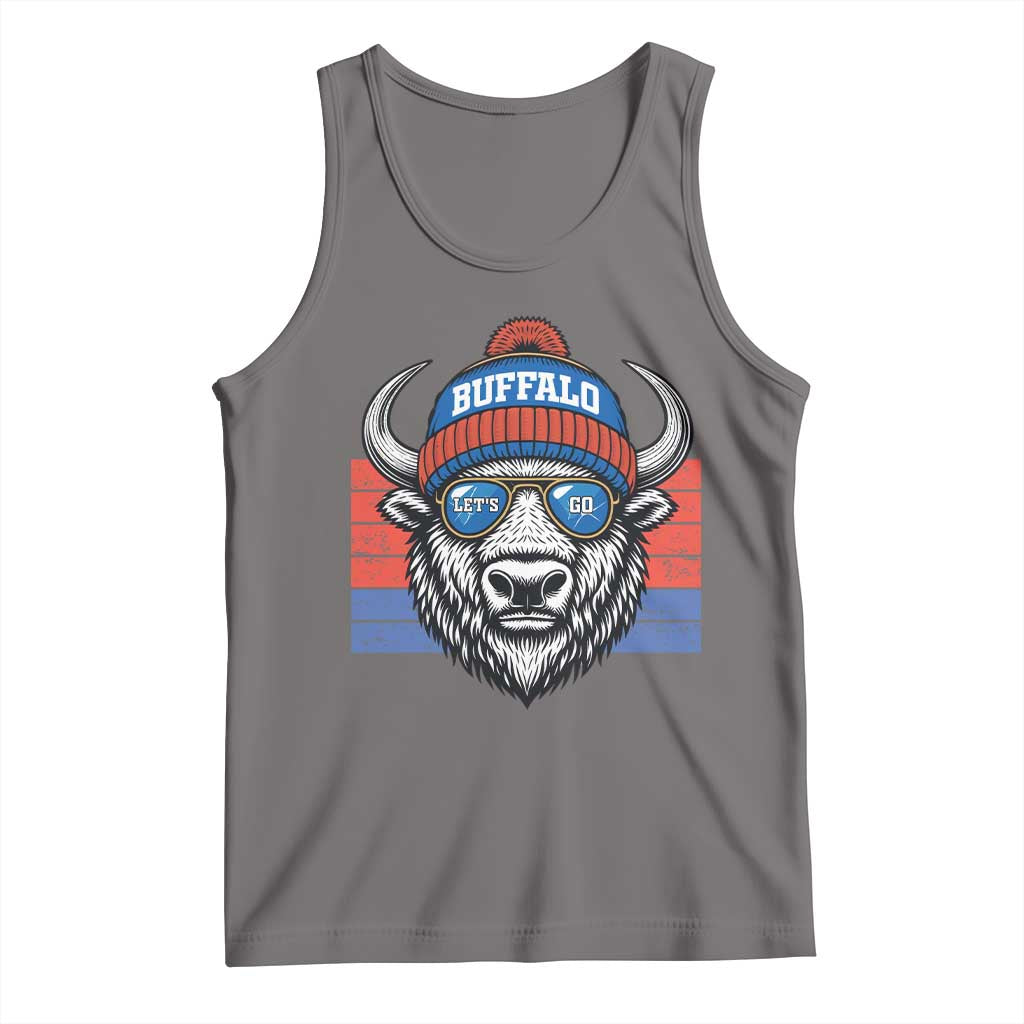 Buffalo Football Tank Top Vintage 90s Bill Fan Game Day TS10 Deep Heather Print Your Wear
