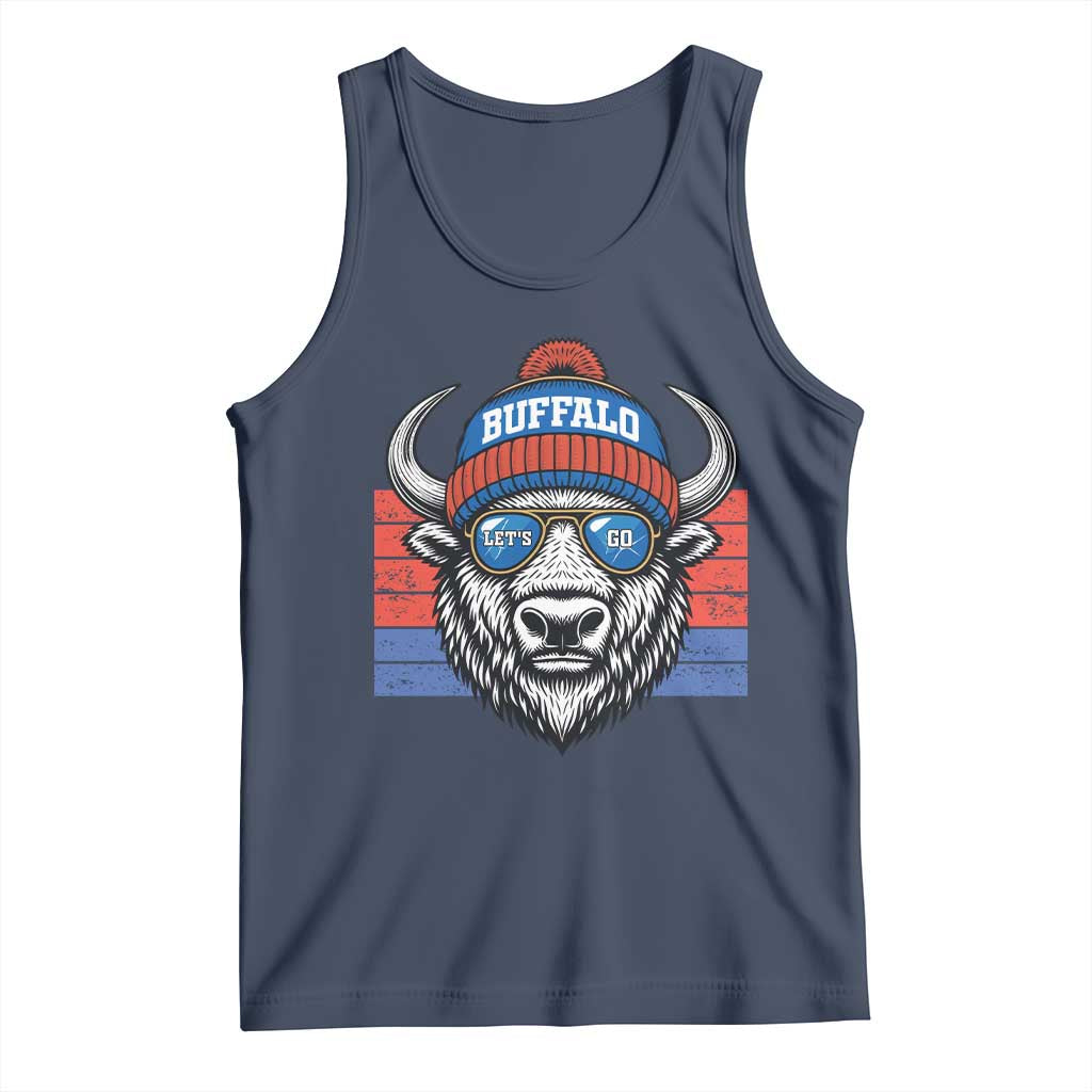 BFB Football Tank Top Vintage 90s Sports Fan Game Day TS10 Navy Print Your Wear