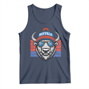 BFB Football Tank Top Vintage 90s Sports Fan Game Day TS10 Navy Print Your Wear