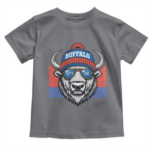Buffalo Football Toddler T Shirt Vintage 90s Bill Fan Game Day TS10 Charcoal Print Your Wear