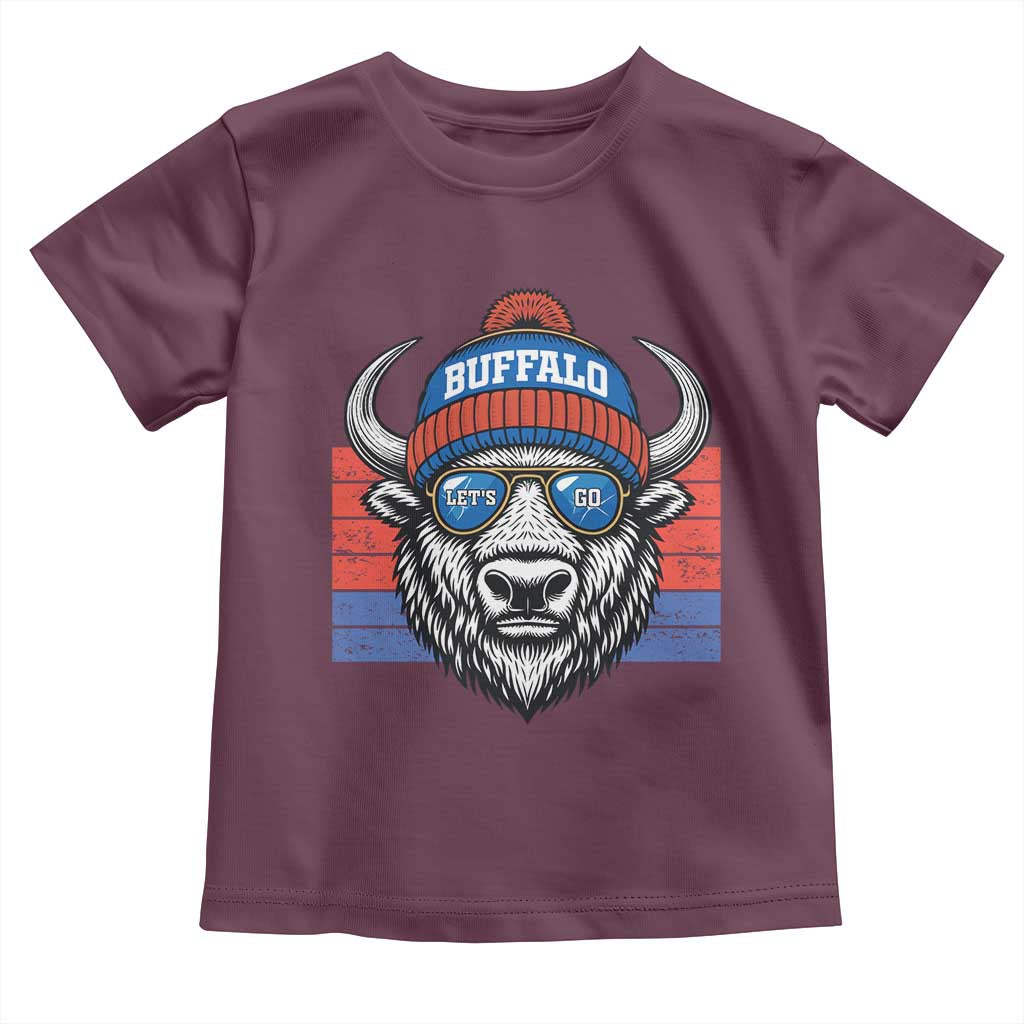 BFB Football Toddler T Shirt Vintage 90s Sports Fan Game Day TS10 Maroon Print Your Wear