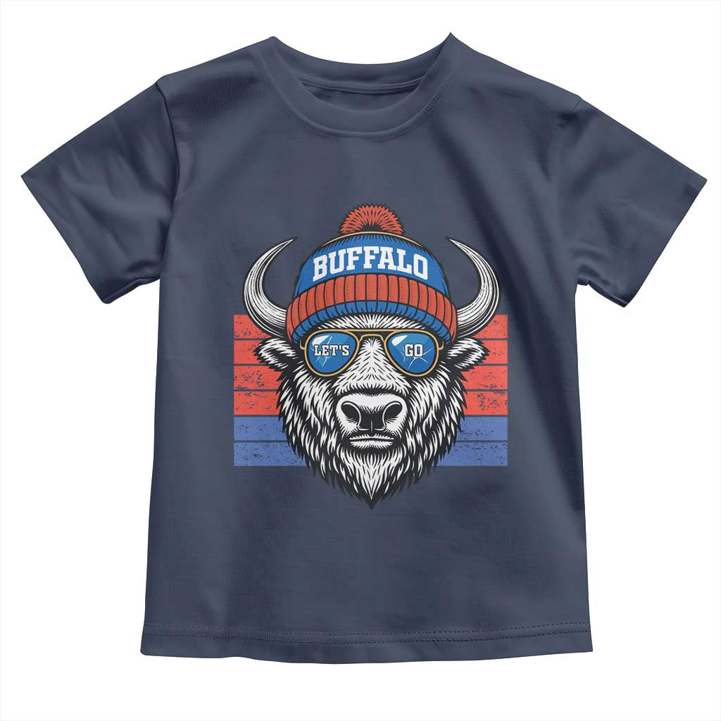 BFB Football Toddler T Shirt Vintage 90s Sports Fan Game Day TS10 Navy Print Your Wear