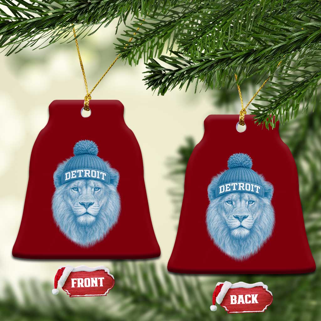 Detroit Football Ceramic Ornament Retro Lions Mascot Sport Fan TS10 Print Your Wear