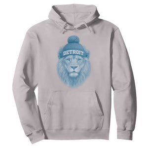 Detroit Football Hoodie Retro Lions Mascot Sport Fan TS10 Ice Gray Print Your Wear