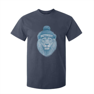 Detroit Football T Shirt For Kid Retro Lions Mascot Sport Fan TS10 Navy Print Your Wear