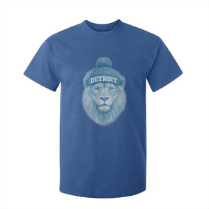 Detroit Football T Shirt For Kid Retro Lions Mascot Sport Fan TS10 Royal Blue Print Your Wear