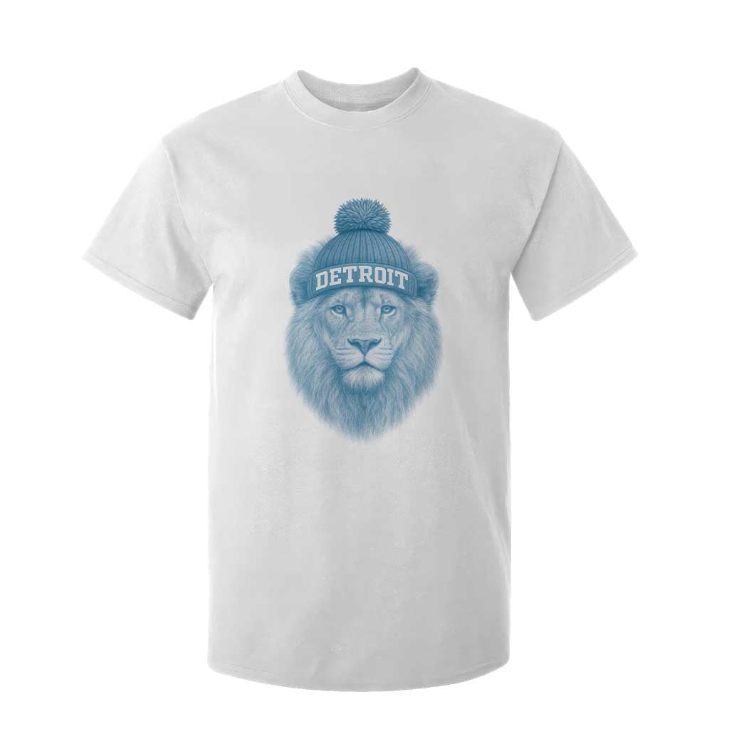 Detroit Football T Shirt For Kid Retro Lions Mascot Sport Fan TS10 White Print Your Wear