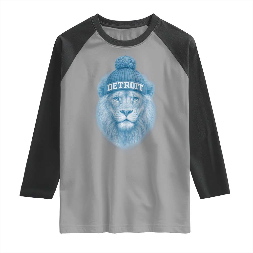 LF Football Raglan Shirt Retro Sport Fan TS10 Sport Gray Black Print Your Wear