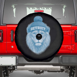 Detroit Football Spare Tire Cover Retro Lions Mascot Sport Fan TS10 Black Print Your Wear