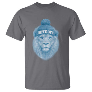 Detroit Football T Shirt Retro Lions Mascot Sport Fan TS10 Charcoal Print Your Wear