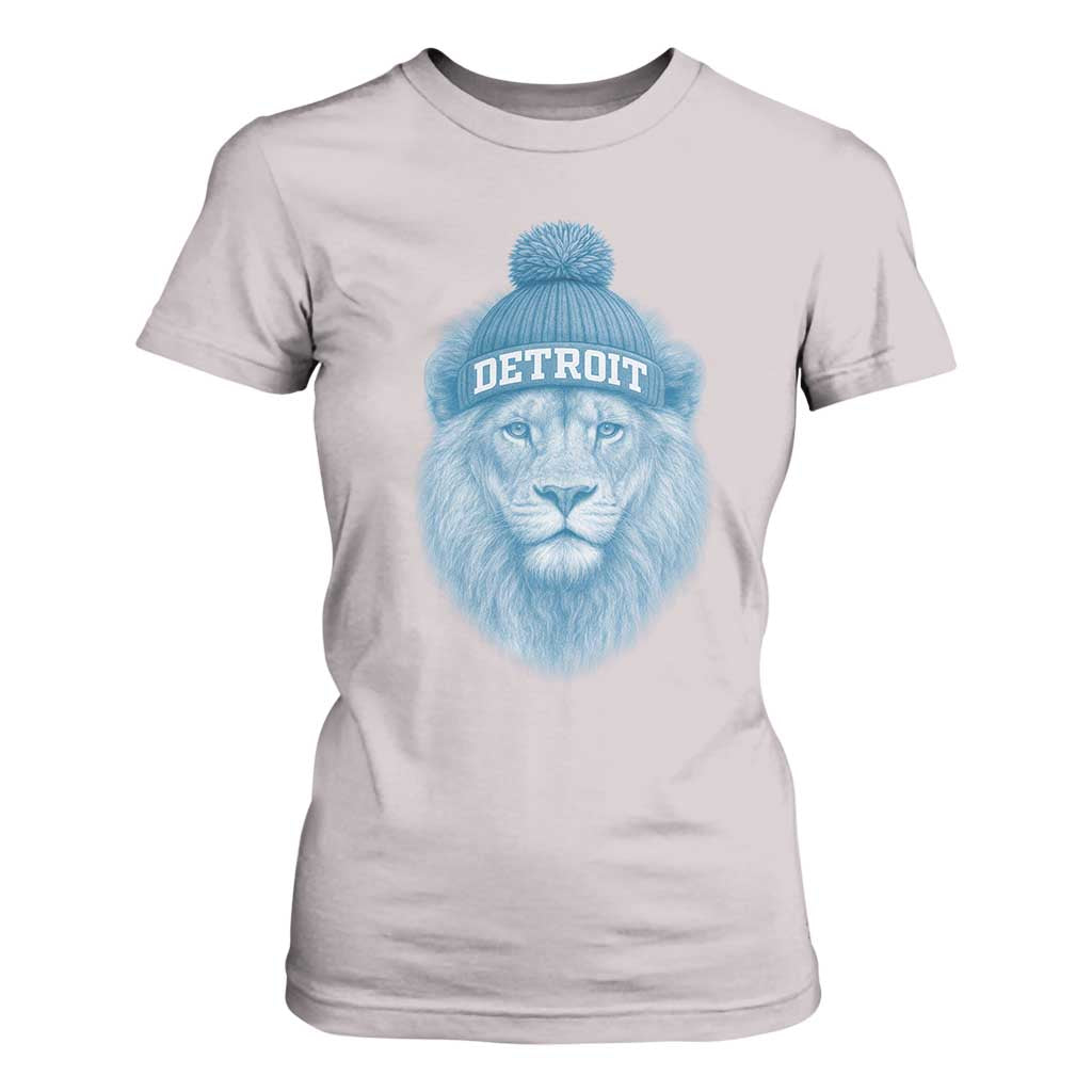 Detroit Football T Shirt For Women Retro Lions Mascot Sport Fan TS10 Ice Gray Print Your Wear