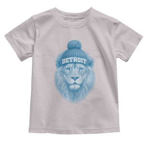 Detroit Football Toddler T Shirt Retro Lions Mascot Sport Fan TS10 Ice Gray Print Your Wear