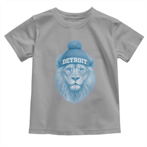 Detroit Football Toddler T Shirt Retro Lions Mascot Sport Fan TS10 Sport Gray Print Your Wear