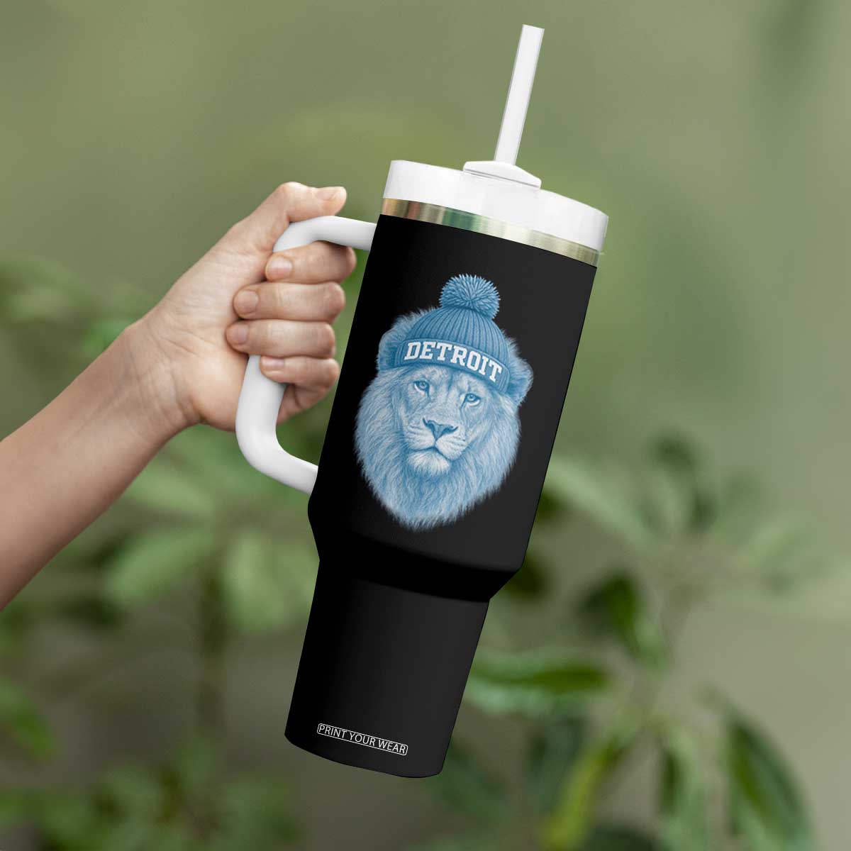 LF Football Tumbler With Handle Retro Sport Fan TS10 Print Your Wear