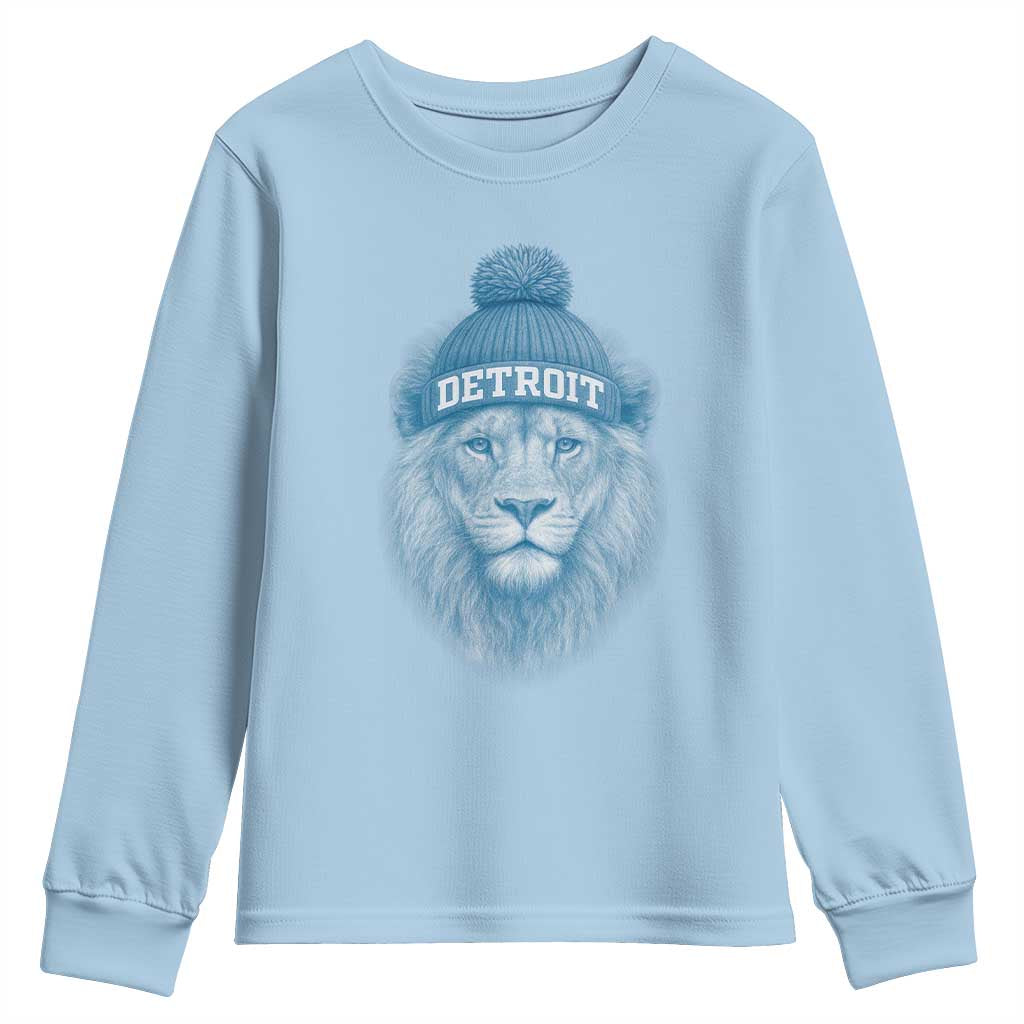 LF Football Youth Sweatshirt Retro Sport Fan TS10 Light Blue Print Your Wear