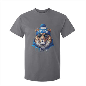 Lion Lovers T Shirt For Kid Wearing Glasses Sunday Detroit Fan Apparel TS10 Charcoal Print Your Wear
