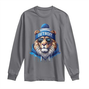 LF Game Day Long Sleeve Shirt Wearing Glasses Sunday Football Fan Apparel TS10 Charcoal Print Your Wear