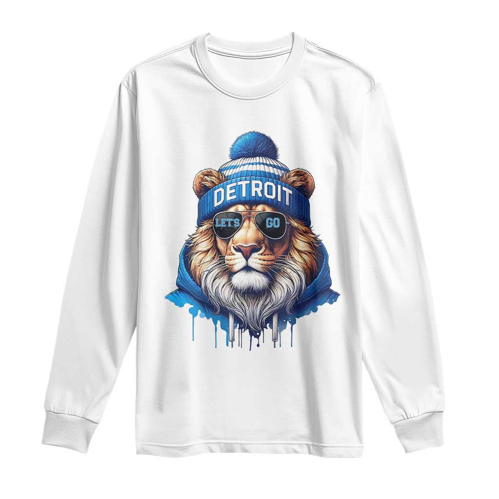 LF Game Day Long Sleeve Shirt Wearing Glasses Sunday Football Fan Apparel TS10 White Print Your Wear