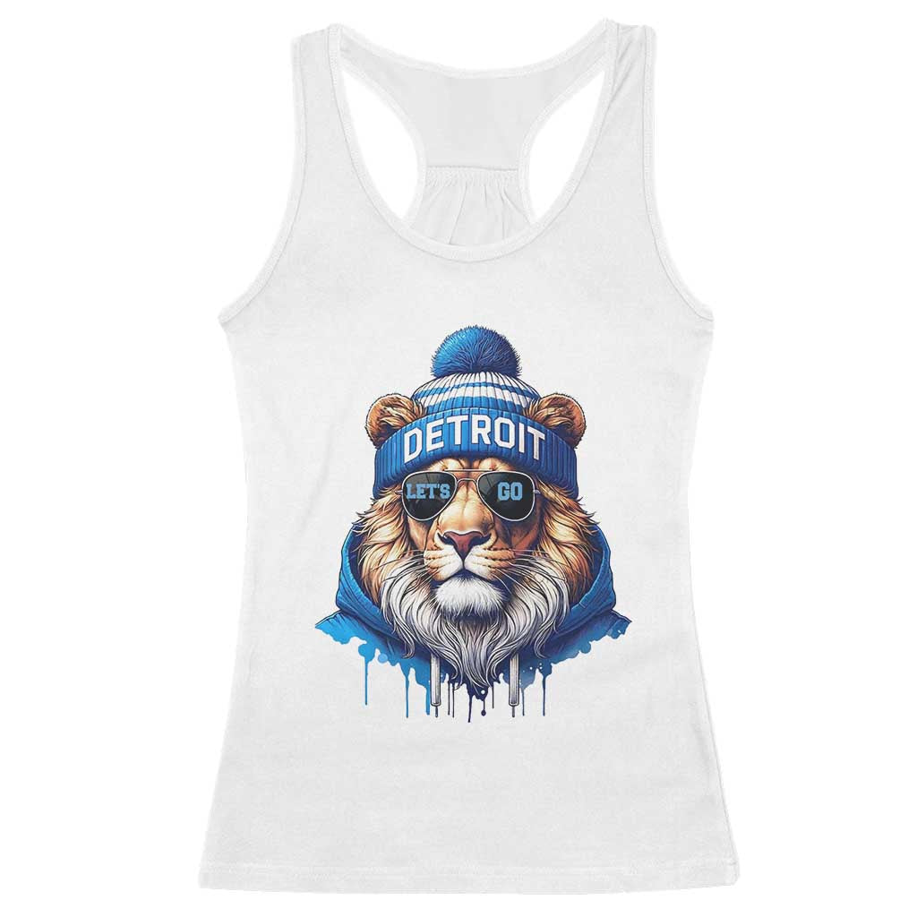 LF Game Day Racerback Tank Top Wearing Glasses Sunday Football Fan Apparel TS10 White Print Your Wear