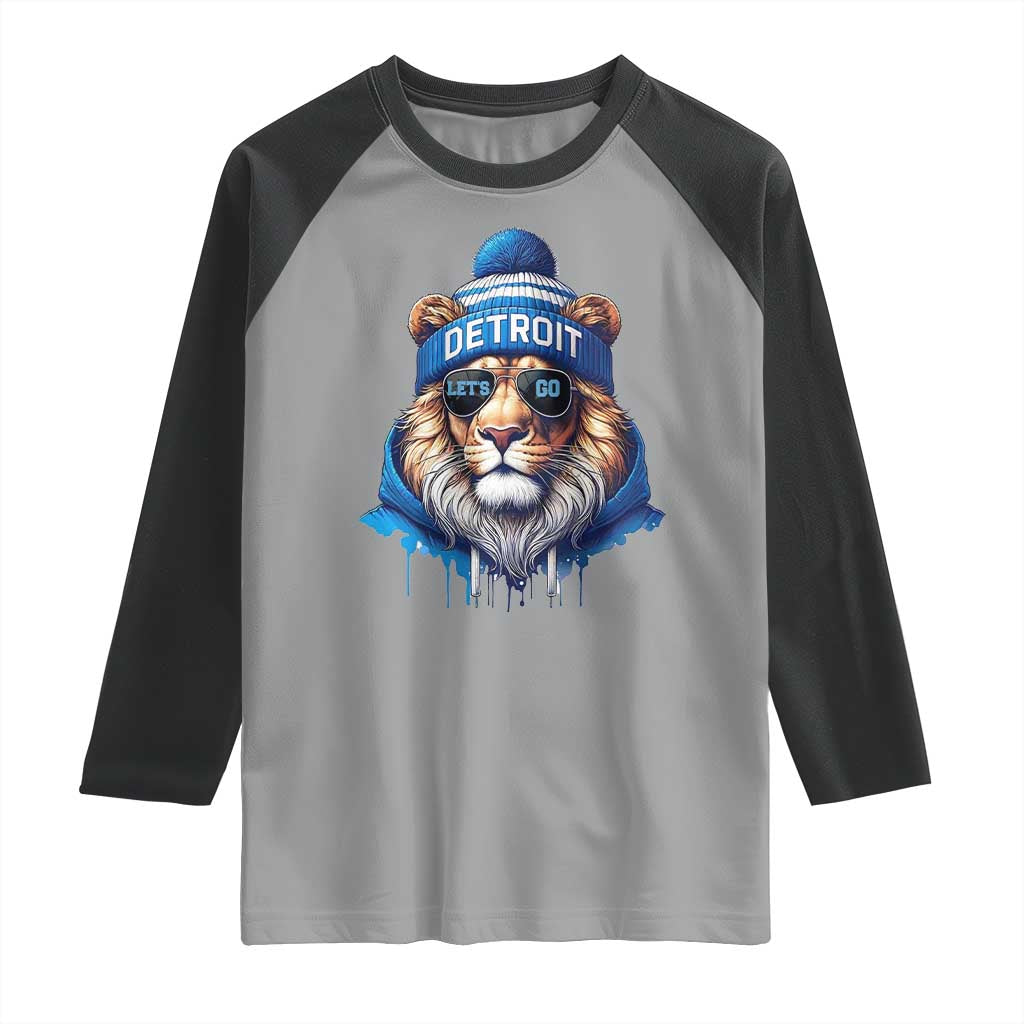 LF Game Day Raglan Shirt Wearing Glasses Sunday Football Fan Apparel TS10 Sport Gray Black Print Your Wear
