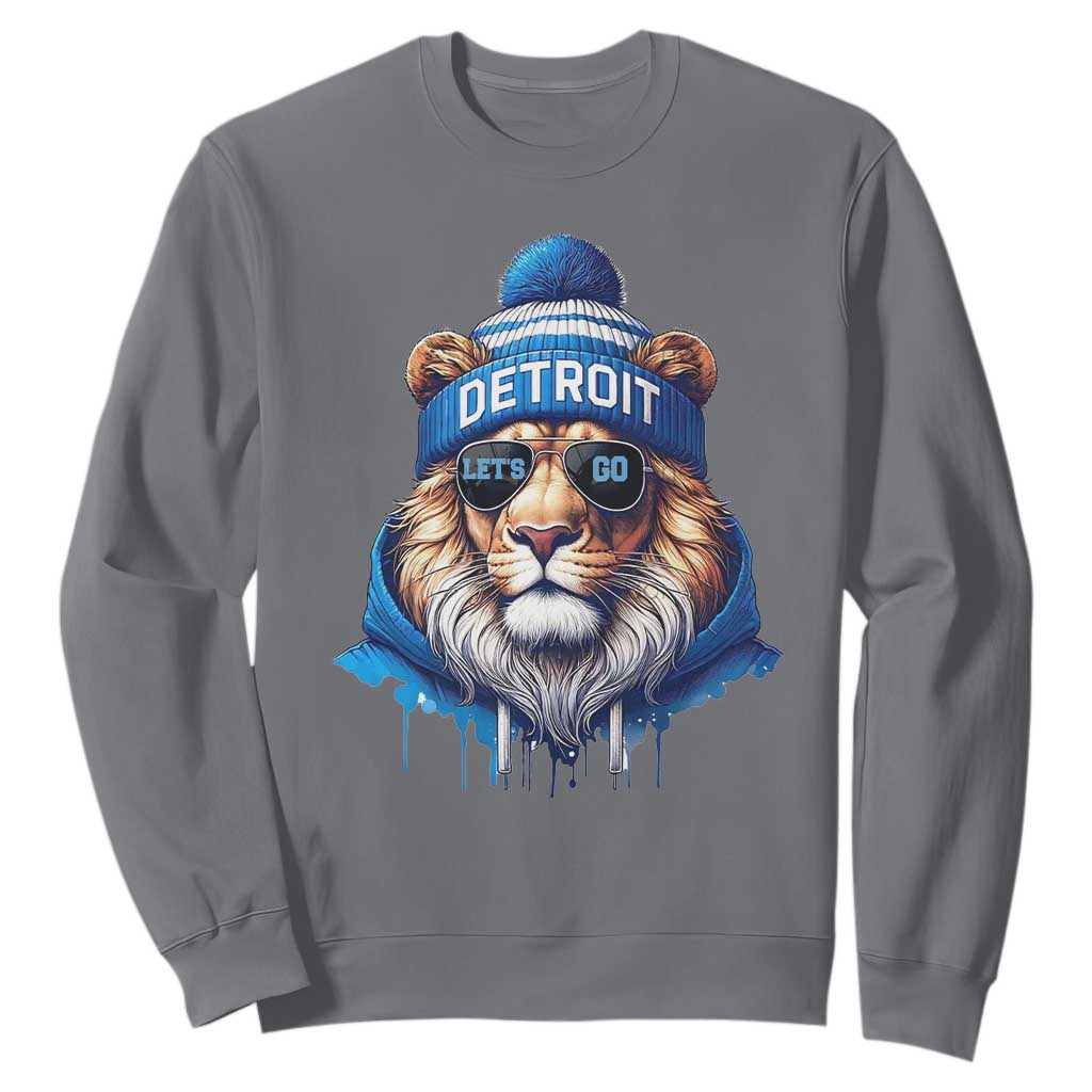 LF Game Day Sweatshirt Wearing Glasses Sunday Football Fan Apparel TS10 Charcoal Print Your Wear